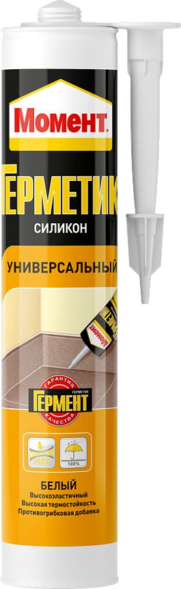 Герметик "Момент" Силик Унив Белый 280 мл (12 шт)