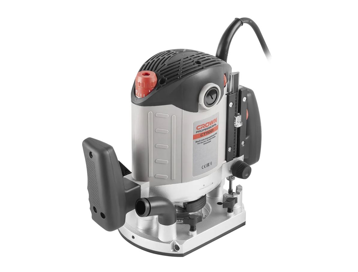 Фрезер CROWN CT11001 2100Вт, цанга 12/8/6 мм, ход 60мм, поддержка оборотов