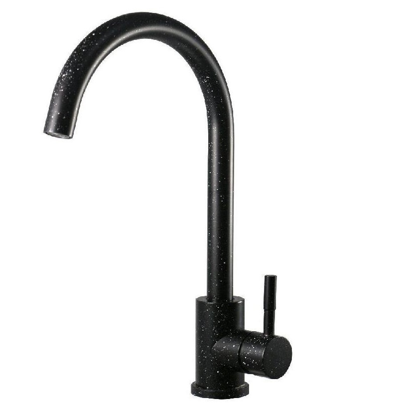 Смеситель Black для кухни , R-излив, арт. K45 Black(_10/10_)