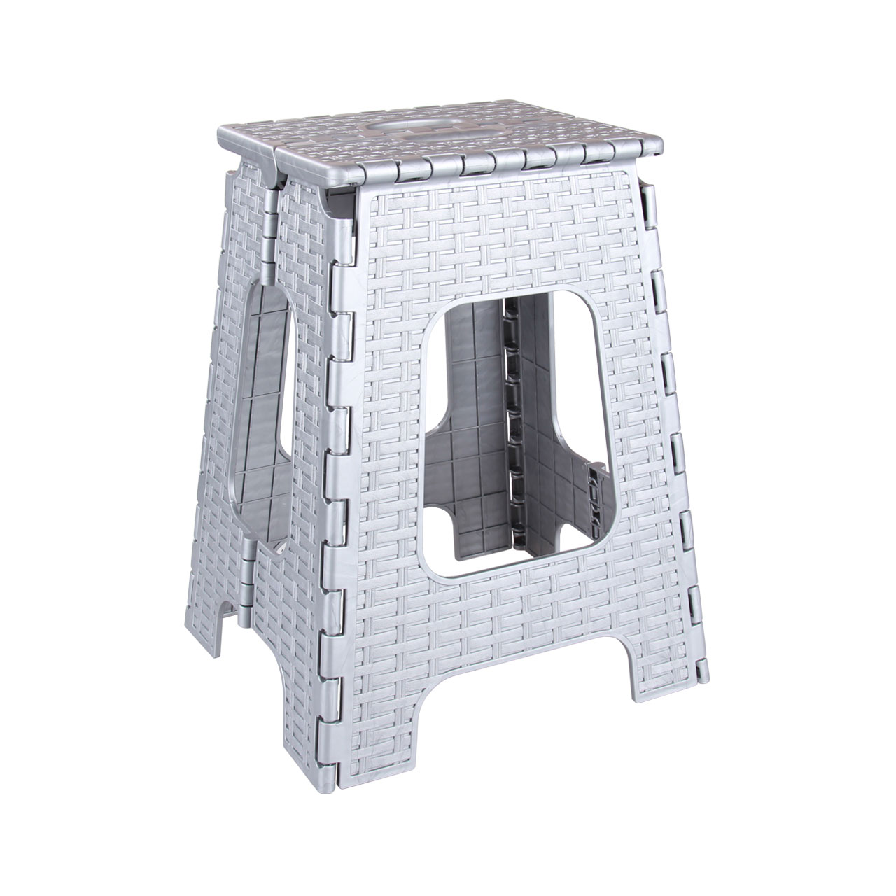 Табурет складной "Плетенка" большой бежевый (5) М7092, Альтернатива