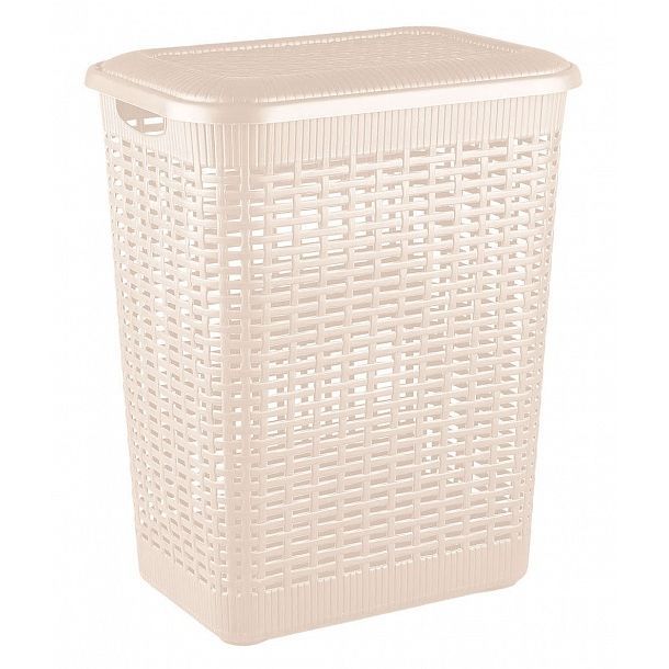 Корзина д/белья 30,0л 370*260*465мм бежевый (8) 431293307 Быт