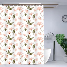 Штора PEVA 180*180см Флора