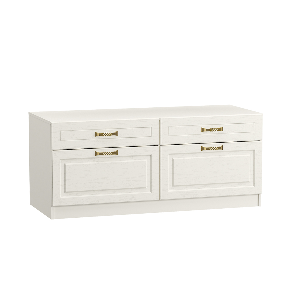 Тумба Ливерпуль (Белый, ясень ваниль НМ-1012-100 ПВХ)