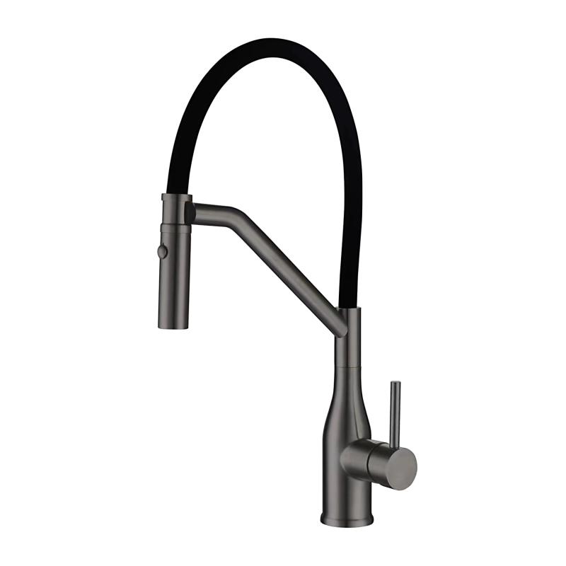 Смеситель для кухни GAPPO G4098-19 с гибким изливом черный