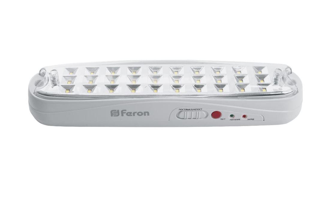 Светильник аварийный, 30 LED AC/DC, белый, EM111 (40)