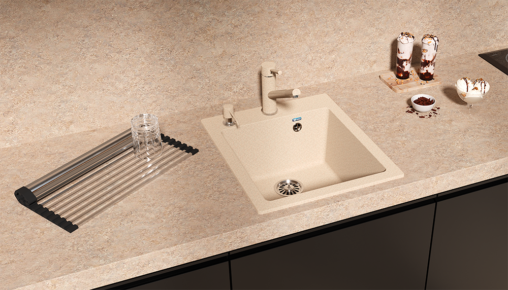 бежевая интерьер