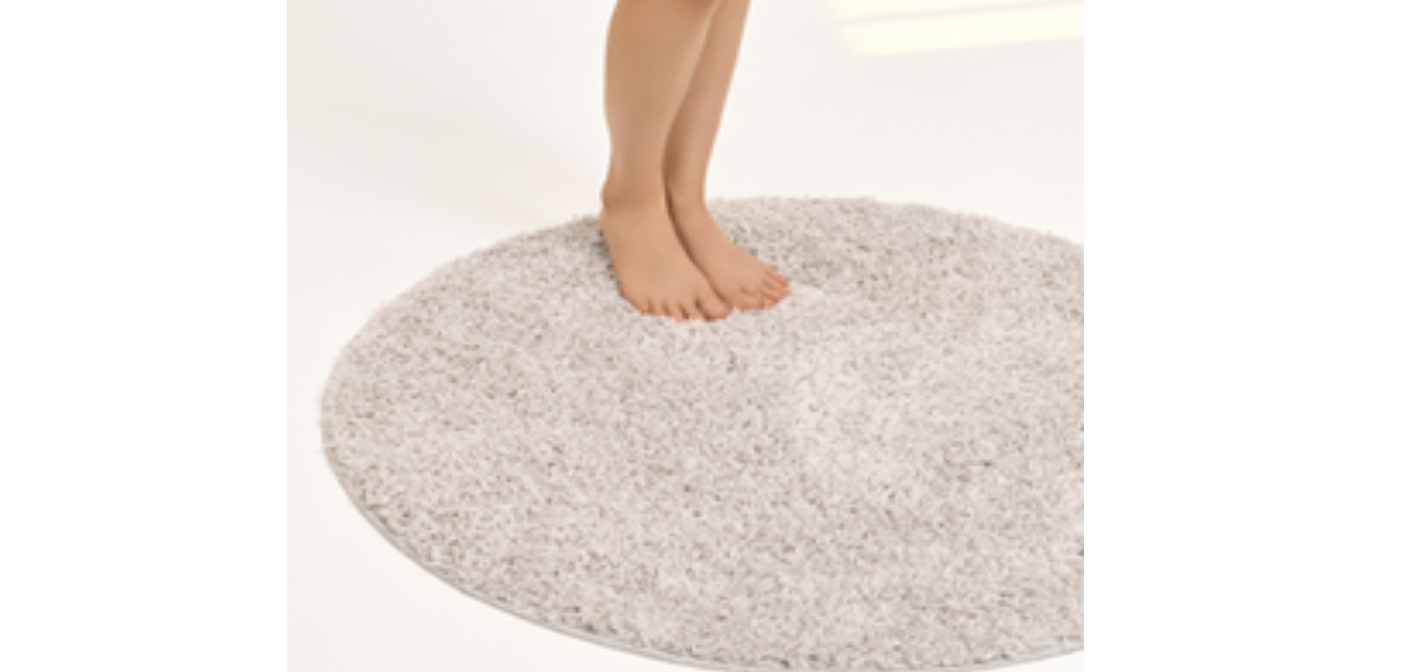 Коврик из полипропилена, круг 100 см,серый Турция