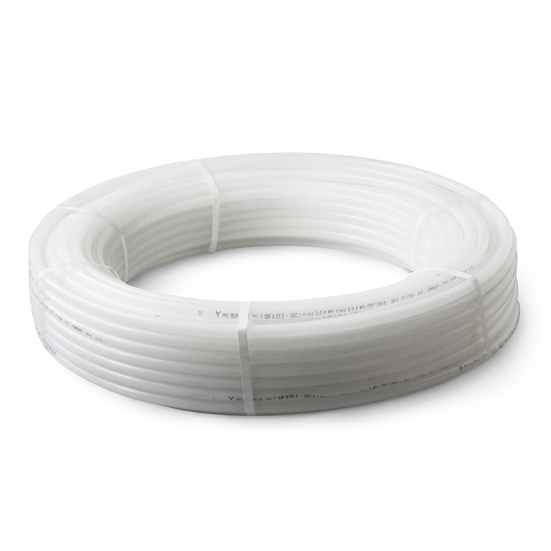 Труба PERT однослойная, белая класс 4, 8 бар 16*2 (100 м)