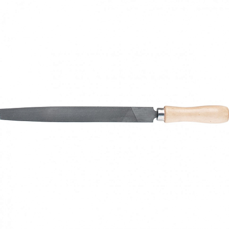 Напильник, 150 мм, плоский, деревянная ручка  СИБРТЕХ (12)