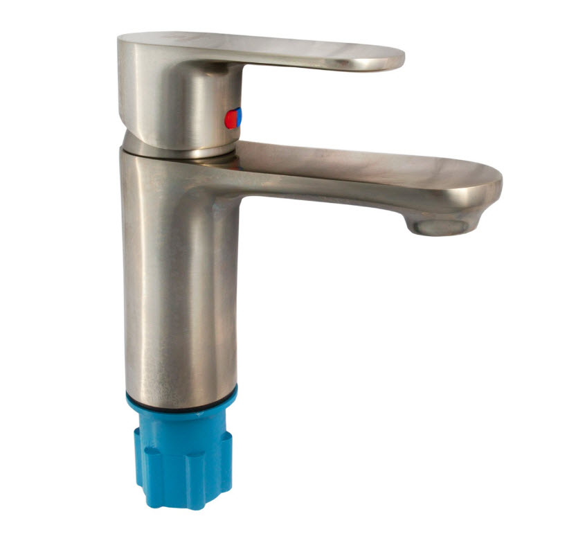 Смеситель CALORIE Люкс 2521 А45В (матовый хром) д/раковины на гайке (15 шт) (_15_) ***