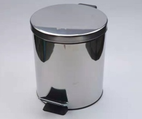 Ведро д/мусора серебро, металл 8л