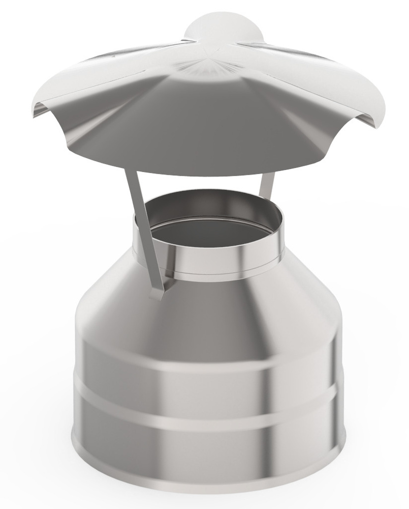 Оголовок ф 150х220, AISI 439/Оц, 0,5мм/0,5мм, (К), тип-2