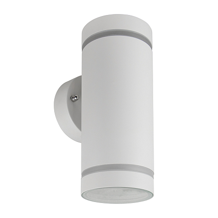 Светильник садово-парковый, 230V 2*GX53, DH1002, белый ( на стену вверх/вниз )(_20_)