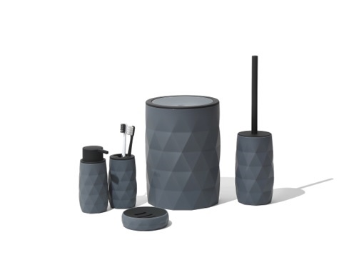 Мыльница Grey Edge серый, акрил