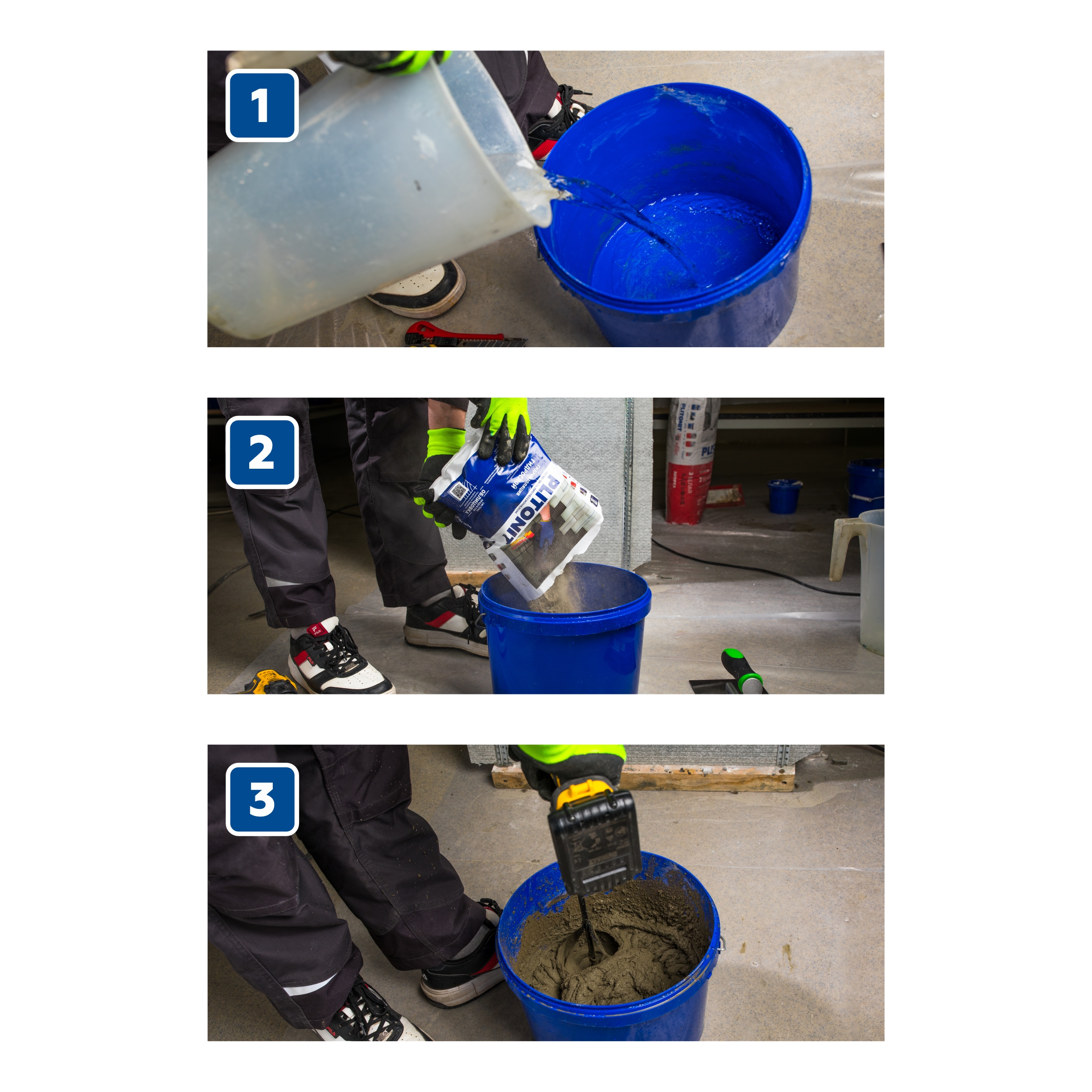 PLITONIT ГидроСлой (ГидроСтена) 20 кг гидроизоляция жесткая обмазочная 5