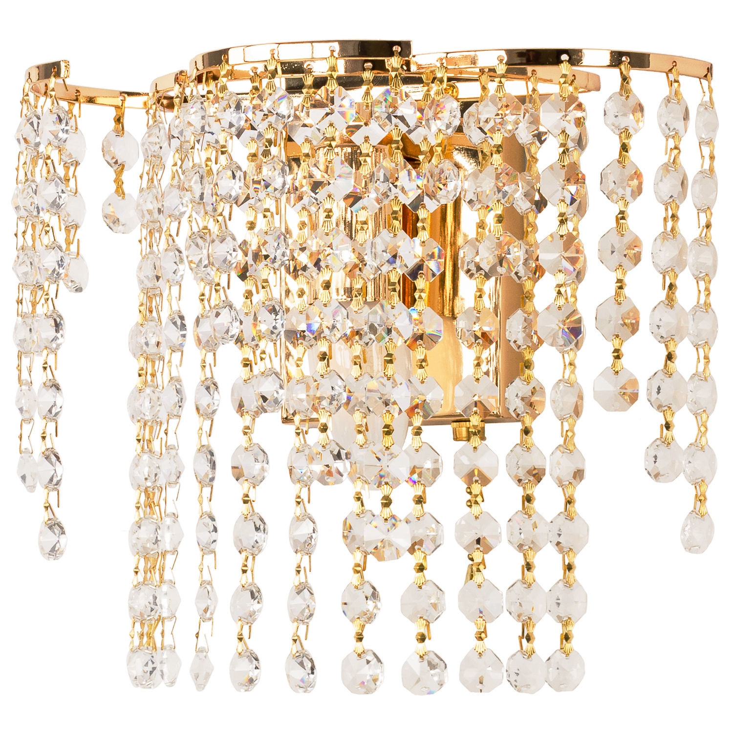 Светильник настенный 2819/1wFGD+WT с хрусталем