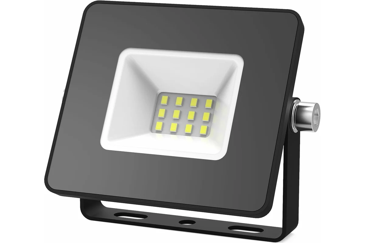 Прожектор светодиодный 10Вт 6500К IP65  110*94*33мм Gauss (_5_)