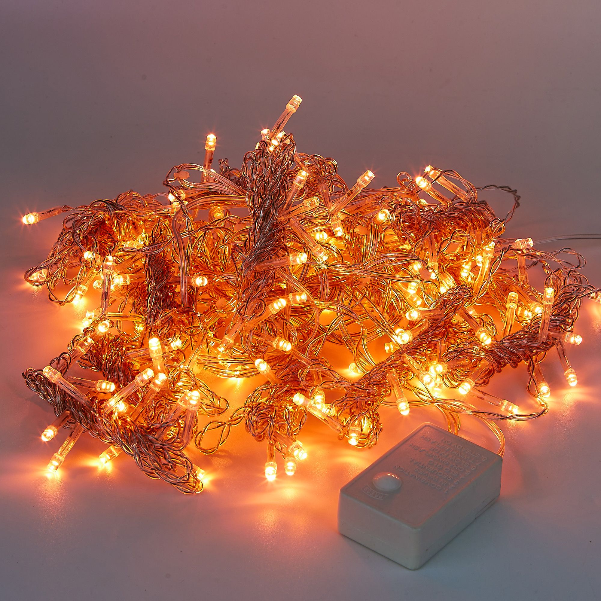 Занавес светодиодный, 3х2м. 160 светодиодов. Янтарный свет. ULD-C3020-160/DTA AMBER IP20