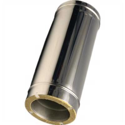 Сэндвич-труба 1,0м, ф 150х220, AISI 439/Оц, 1,0мм/0,5мм, (К)