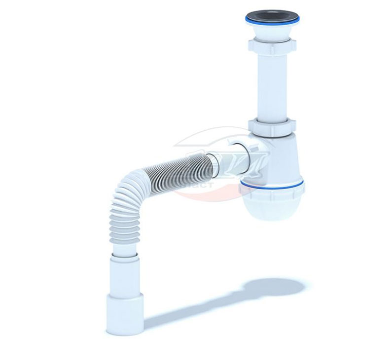 Сифон Ани Грот 1х1/2 40С с г/труб 40х40х50(А 0115) выпуск отдельно (25шт/кор)