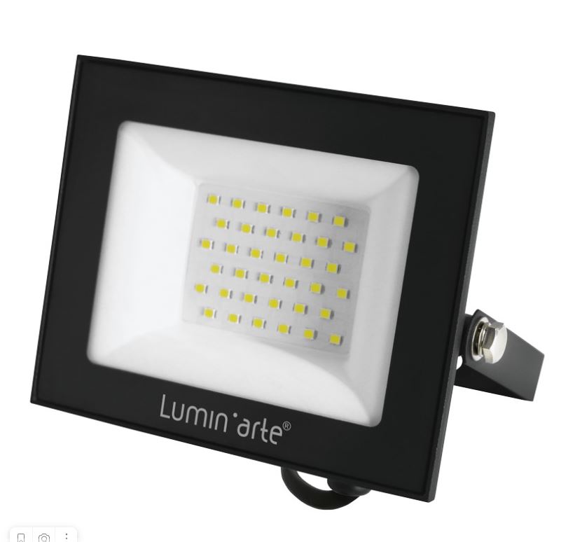 Прожектор светодиодный 50Вт 5700К IP65 4000лм черный/серый Luminarte (40)