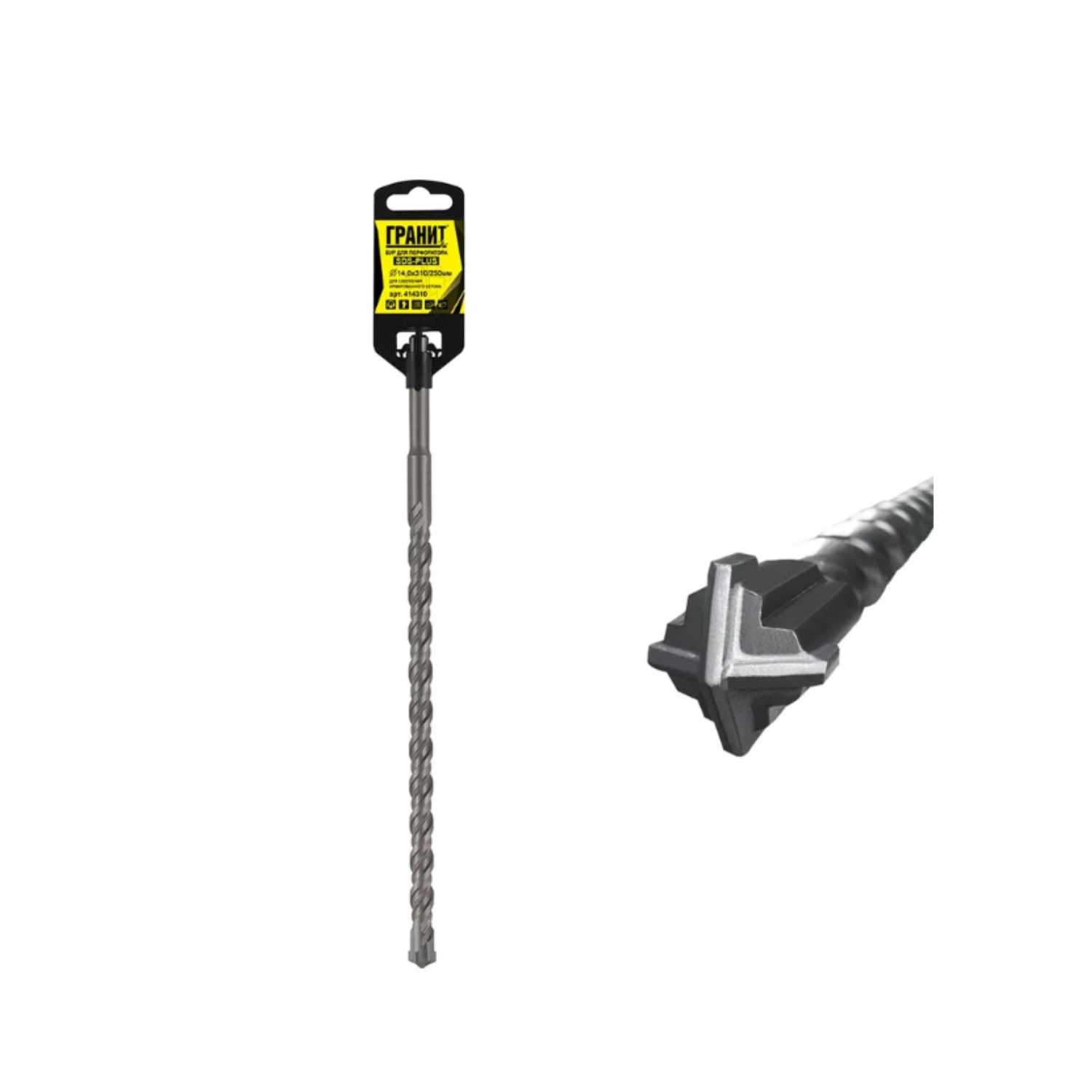 Бур д/перфоратора 14*310/250 Гранит