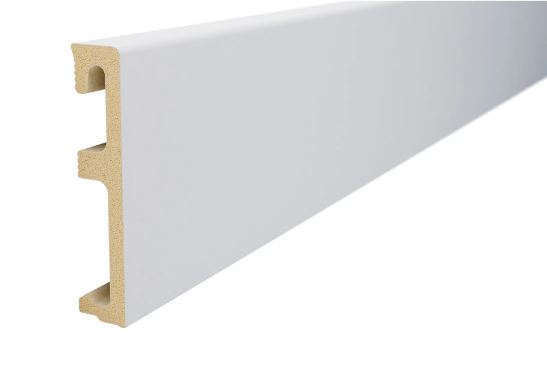 Плинтус напольный ALPHA 80 Белый  2,4м (10)