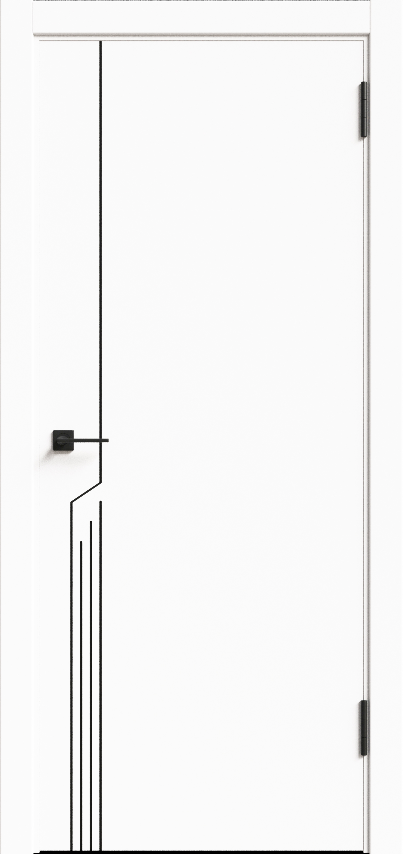 Дверь Lines Li-2 ПЭТ Айс ПГ700 АВС кромка с 2-х сторон