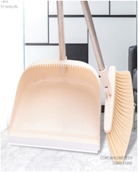 Набор  щетка+совок с зубцами беж поворот на 180* (36)