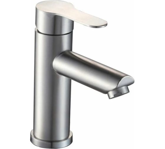 Смеситель для раковины Orlando, без донного клапана нерж.сталь, арт. OL 26(_10/10_)