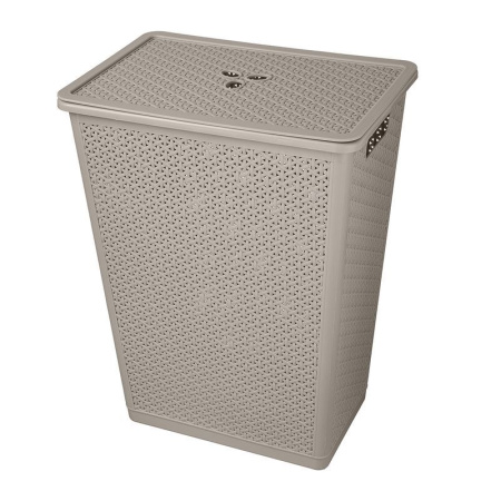 Корзина д/белья 35,0л 399*272*460мм "Wenge" Серый (12)