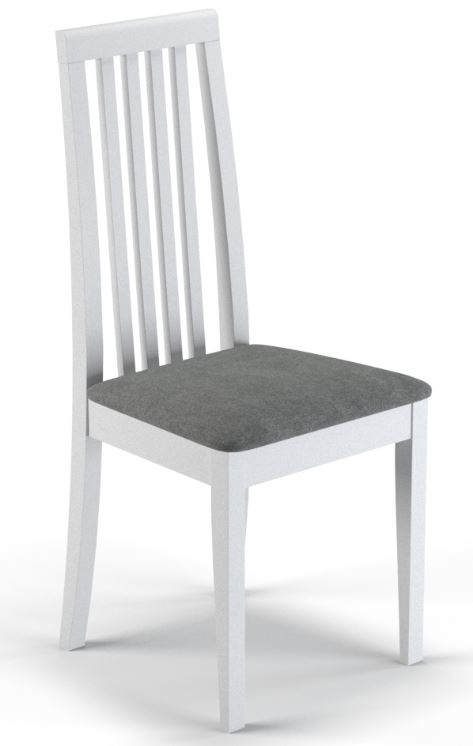 Стул Элиос белый/ нептуп грей (нептун 14)