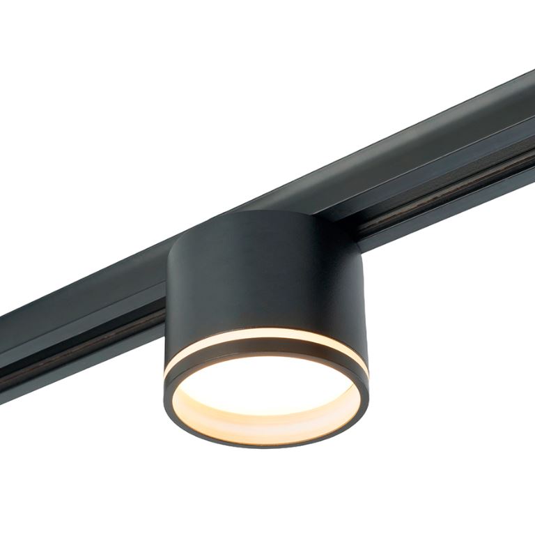 Светильник трековый под лампу GX53, черный, AL135, серия Luna Feron