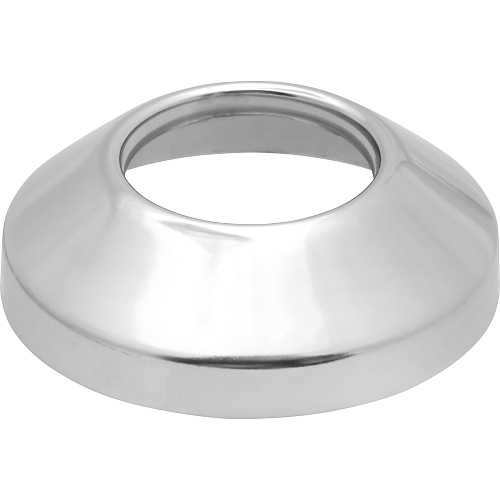 Чашка декоративная (отражатель) 1" конус средний (нержавеющая сталь, хром), MP-У
