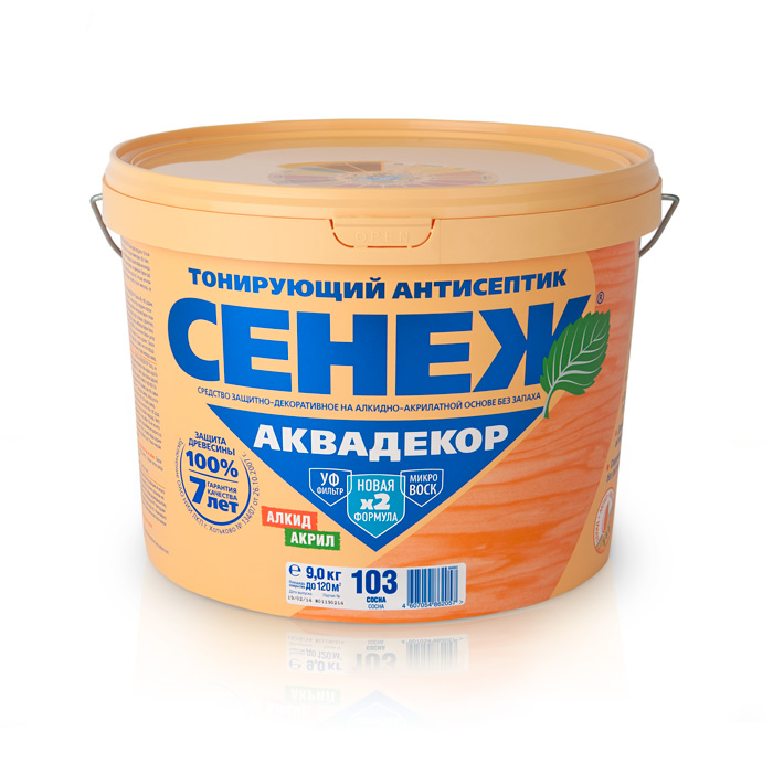 Сенеж АКВАДЕКОР Х2-103 (сосна) 9кг (1)