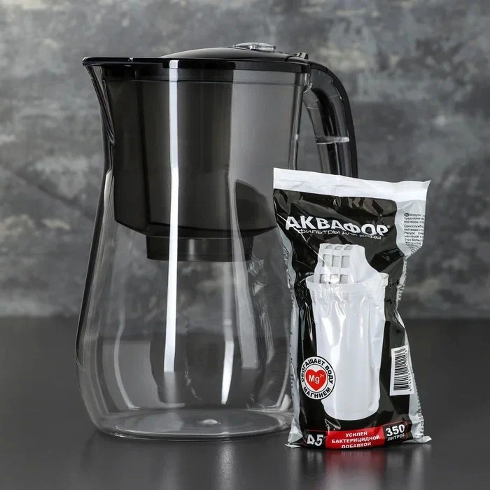 Фильтр-кувшин Аквафор Прованс черный 4,2 л.(_6_)