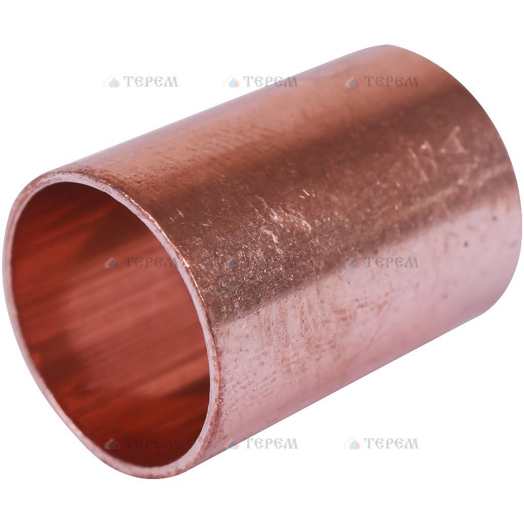 Муфта ВП-ВП, медь 18, для медных труб под пайку(700)