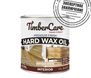 Защитное масло с твердым воском TimberCare Hard Wax Oil прозрачный полуматовый 0,75л (4)