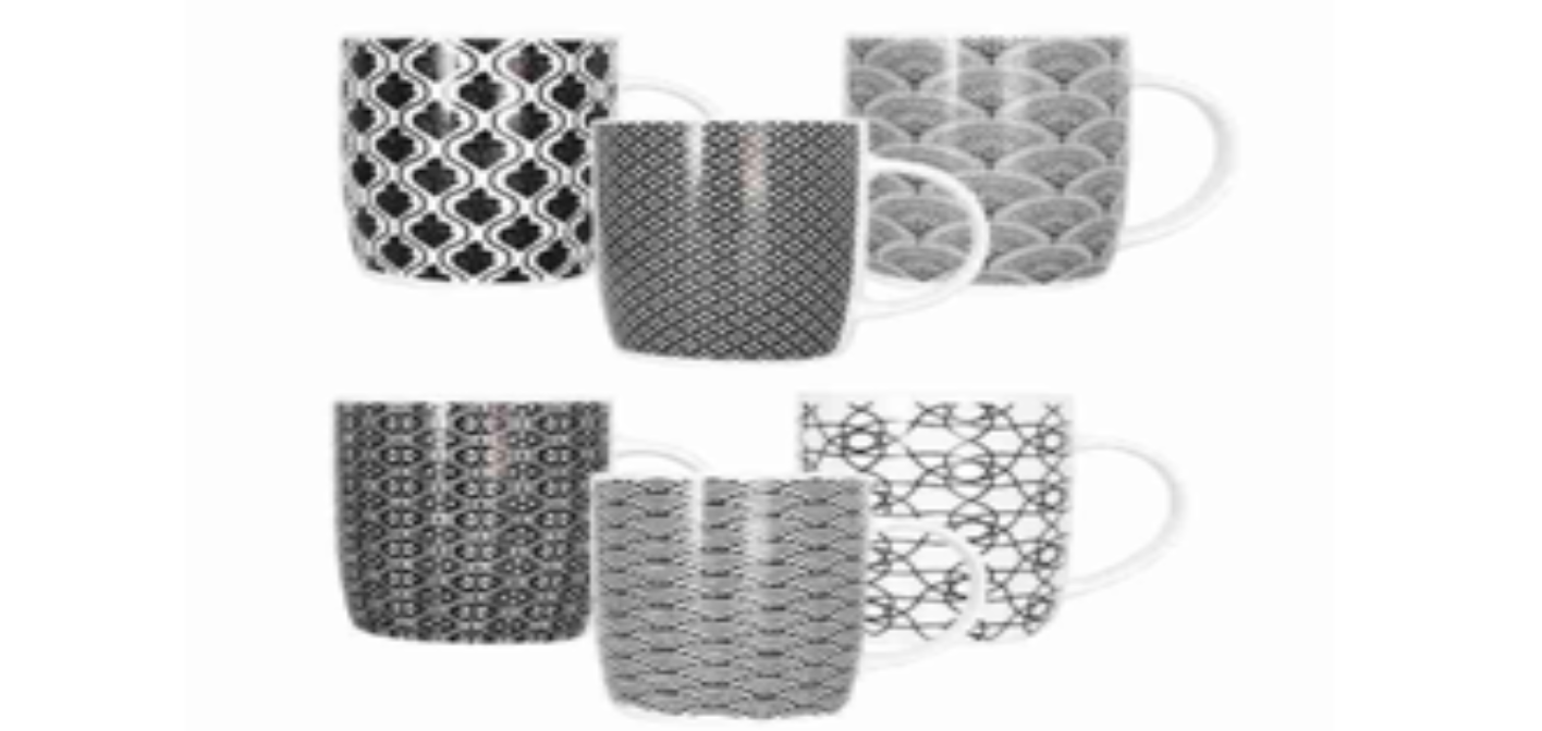 Кружка "Черный принт"  350 мл