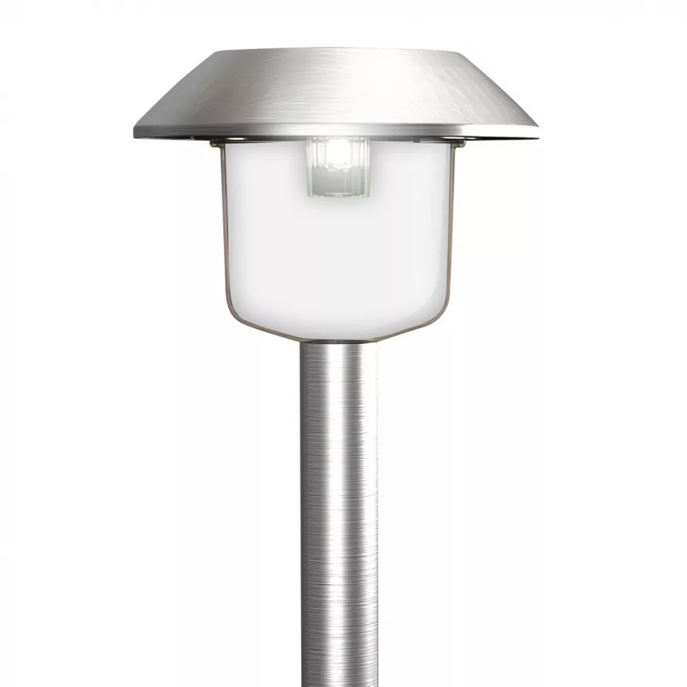 Садовый светильник Smartbuy на солнечной батарее, нержавеющая сталь, пластик, 8х8х70 см (SBF-120)/24