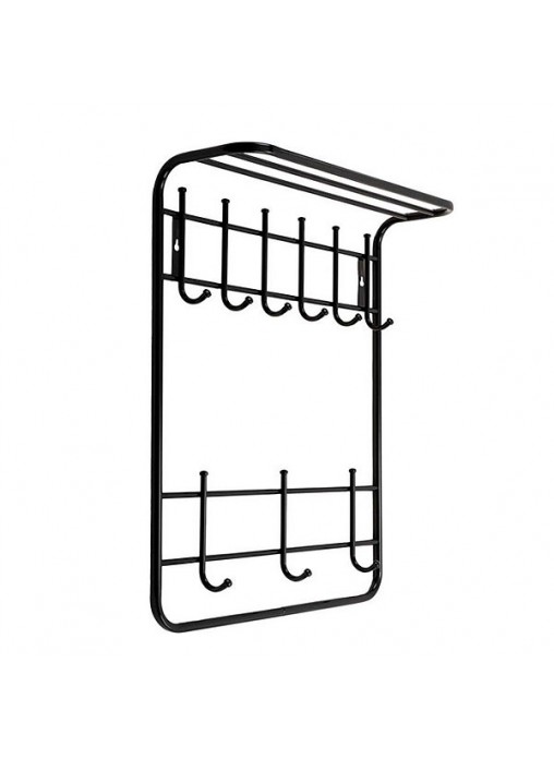 Вешалка- 2х ярусная 60см цвет черный (1)