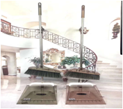 Набор  щетка+совок с зубцами самоочищающаяся прозрачная (10/40)