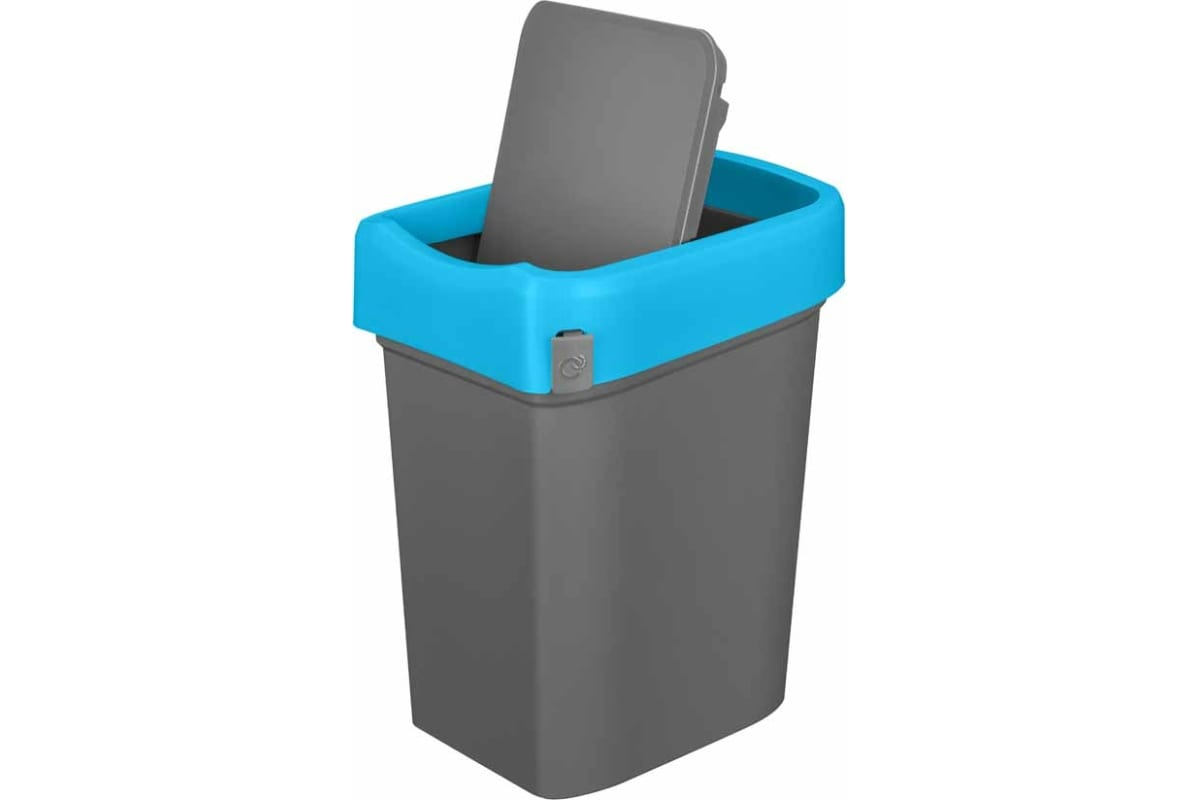Контейнер д/мусора 25,0л Smart Bin синий (4) 434214817 Быт