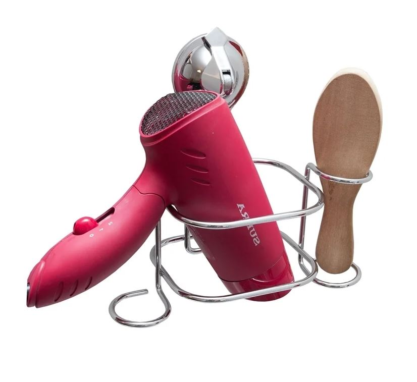 Держатель для фена Delphinium Air-lock "UI-9001", хром								