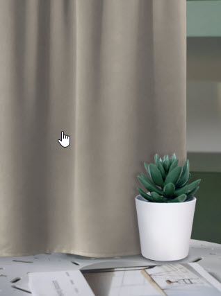 Штора портьерная для кухни Блэкаут "Матовый" 135*180*1шт бежевый