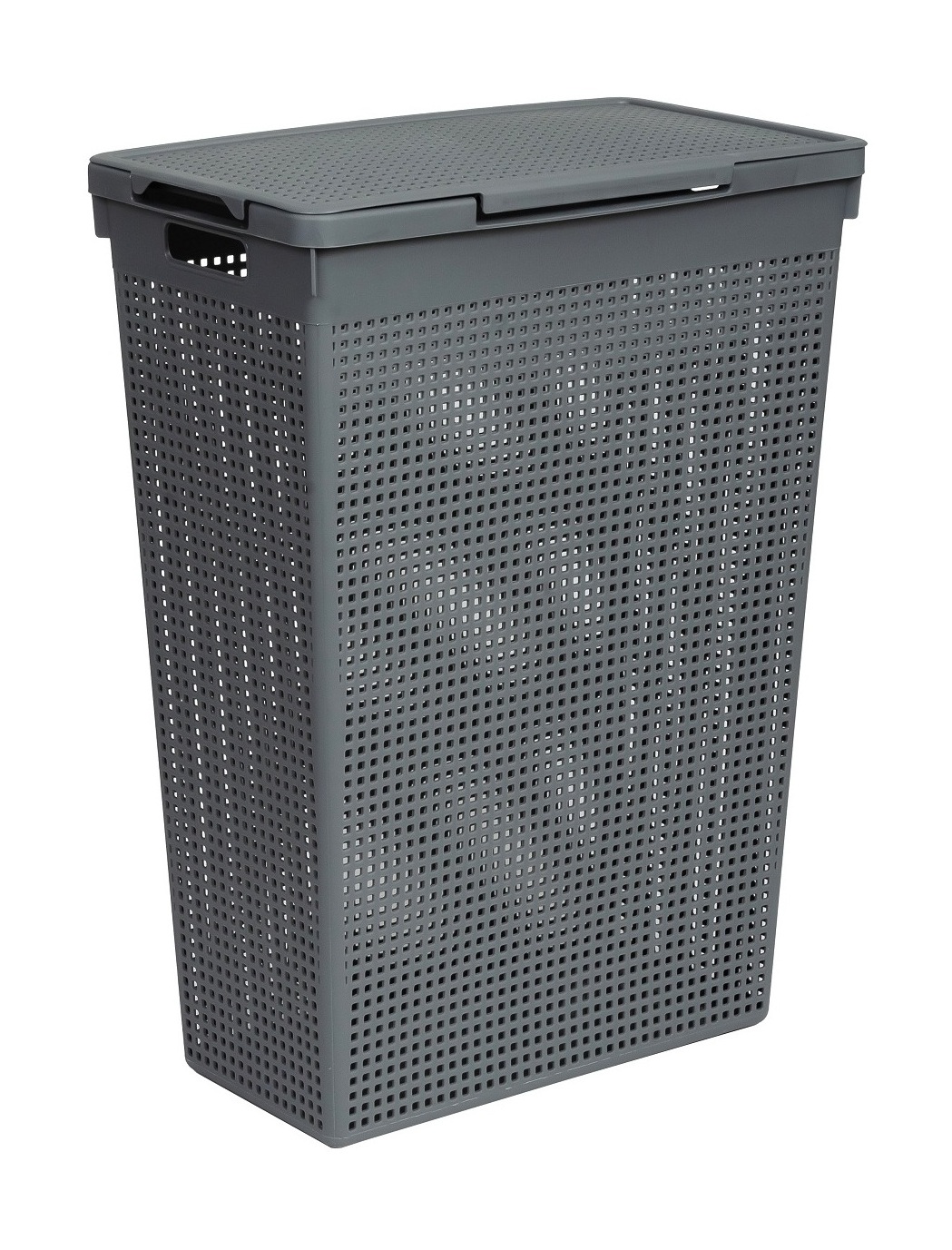 Корзина д/белья 50,0л 450*260*615мм Лофт узкая серый "ВТ" (10)