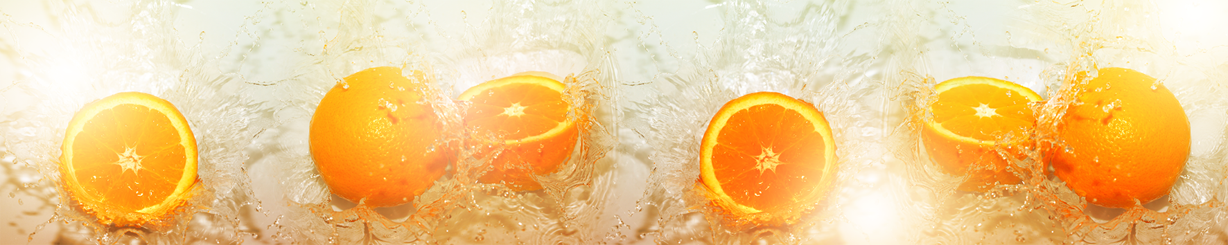 Фартук СПК 3000*600*1,3мм фотопеч на осн ПВХ-пластика Морозный апельсин (1)