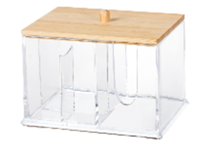 Органайзер для ванной 10,9*14,9*11,1 с крышкой CH11