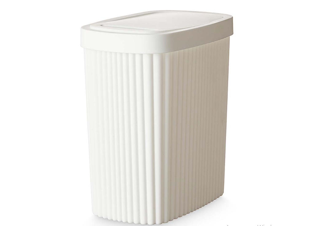 Контейнер д/мусора 1,9л подвиж/кр Velvet светло-серый (4)  Быт