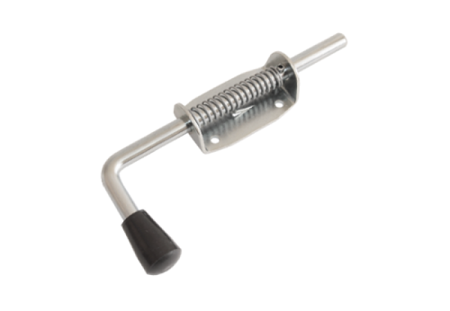 Засов пружинный Домарт (90) 220мм, цинк (10)